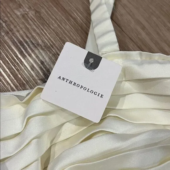 Anthropologie • Pleated Rosette Bustier Top - Picture 6 of 7